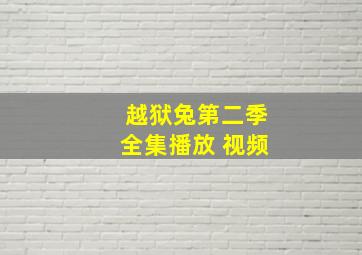 越狱兔第二季全集播放 视频